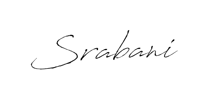 Srabani stylish signature style. Best Handwritten Sign (Antro_Vectra) for my name. Handwritten Signature Collection Ideas for my name Srabani. Srabani signature style 6 images and pictures png
