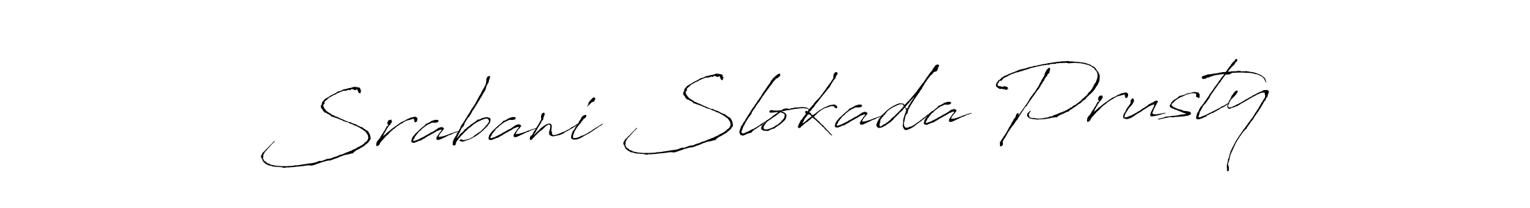 How to make Srabani Slokada Prusty signature? Antro_Vectra is a professional autograph style. Create handwritten signature for Srabani Slokada Prusty name. Srabani Slokada Prusty signature style 6 images and pictures png