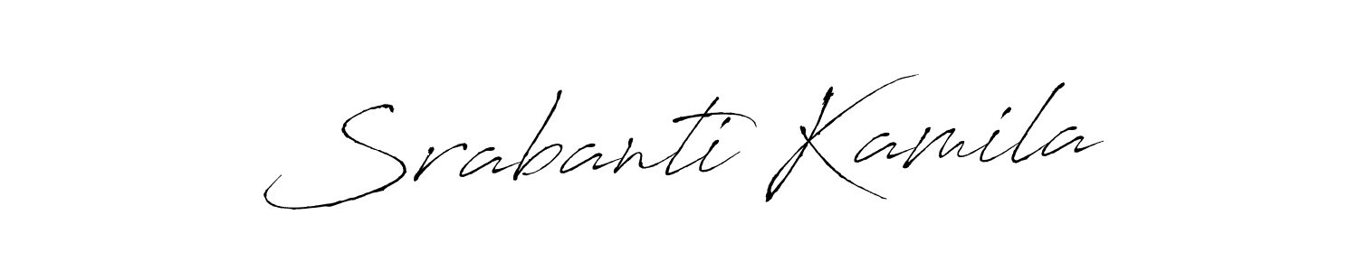 Srabanti Kamila stylish signature style. Best Handwritten Sign (Antro_Vectra) for my name. Handwritten Signature Collection Ideas for my name Srabanti Kamila. Srabanti Kamila signature style 6 images and pictures png