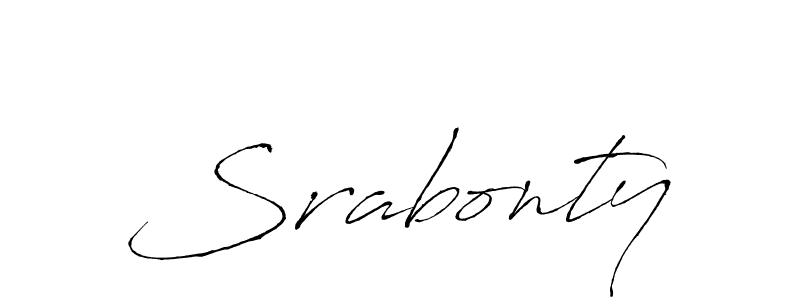 You should practise on your own different ways (Antro_Vectra) to write your name (Srabonty) in signature. don't let someone else do it for you. Srabonty signature style 6 images and pictures png