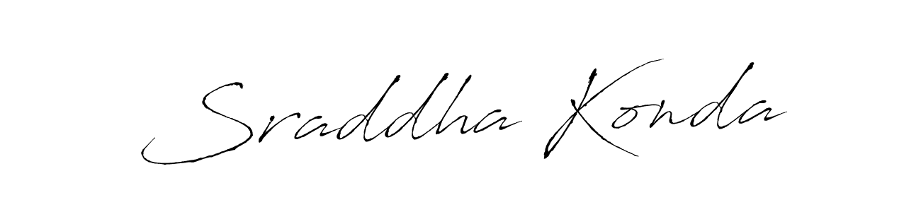 Design your own signature with our free online signature maker. With this signature software, you can create a handwritten (Antro_Vectra) signature for name Sraddha Konda. Sraddha Konda signature style 6 images and pictures png