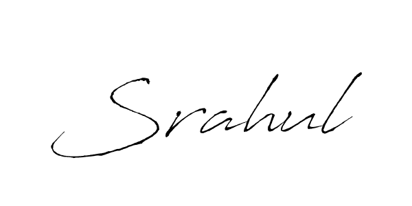 if you are searching for the best signature style for your name Srahul. so please give up your signature search. here we have designed multiple signature styles  using Antro_Vectra. Srahul signature style 6 images and pictures png