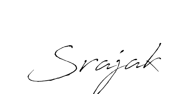 Srajak stylish signature style. Best Handwritten Sign (Antro_Vectra) for my name. Handwritten Signature Collection Ideas for my name Srajak. Srajak signature style 6 images and pictures png