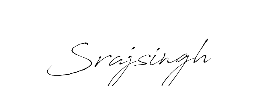 Create a beautiful signature design for name Srajsingh. With this signature (Antro_Vectra) fonts, you can make a handwritten signature for free. Srajsingh signature style 6 images and pictures png