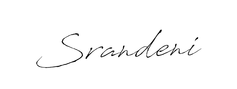 Create a beautiful signature design for name Srandeni. With this signature (Antro_Vectra) fonts, you can make a handwritten signature for free. Srandeni signature style 6 images and pictures png