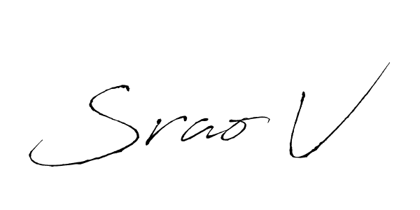 The best way (Antro_Vectra) to make a short signature is to pick only two or three words in your name. The name Srao V include a total of six letters. For converting this name. Srao V signature style 6 images and pictures png