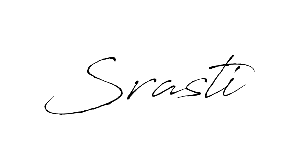 Use a signature maker to create a handwritten signature online. With this signature software, you can design (Antro_Vectra) your own signature for name Srasti. Srasti signature style 6 images and pictures png