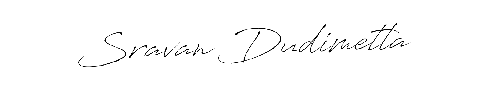 Design your own signature with our free online signature maker. With this signature software, you can create a handwritten (Antro_Vectra) signature for name Sravan Dudimetla. Sravan Dudimetla signature style 6 images and pictures png