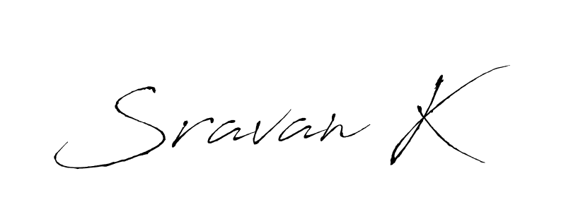 You should practise on your own different ways (Antro_Vectra) to write your name (Sravan K) in signature. don't let someone else do it for you. Sravan K signature style 6 images and pictures png