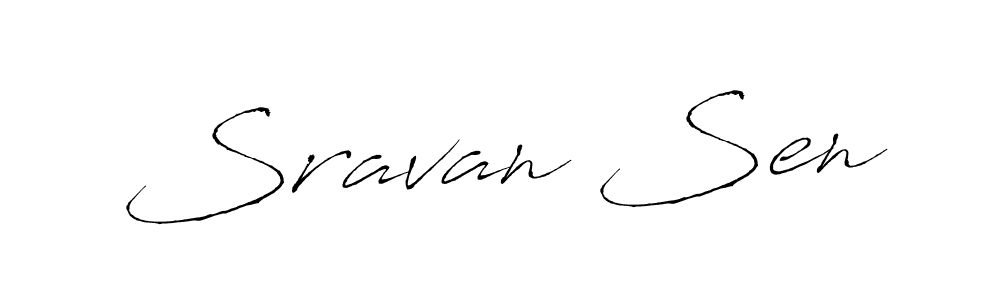 How to make Sravan Sen signature? Antro_Vectra is a professional autograph style. Create handwritten signature for Sravan Sen name. Sravan Sen signature style 6 images and pictures png