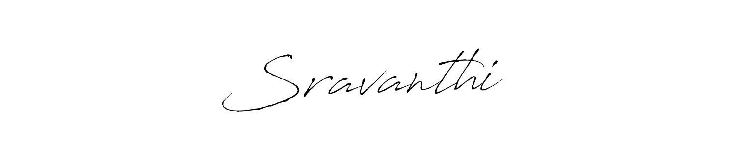 How to make Sravanthi❤️ name signature. Use Antro_Vectra style for creating short signs online. This is the latest handwritten sign. Sravanthi❤️ signature style 6 images and pictures png