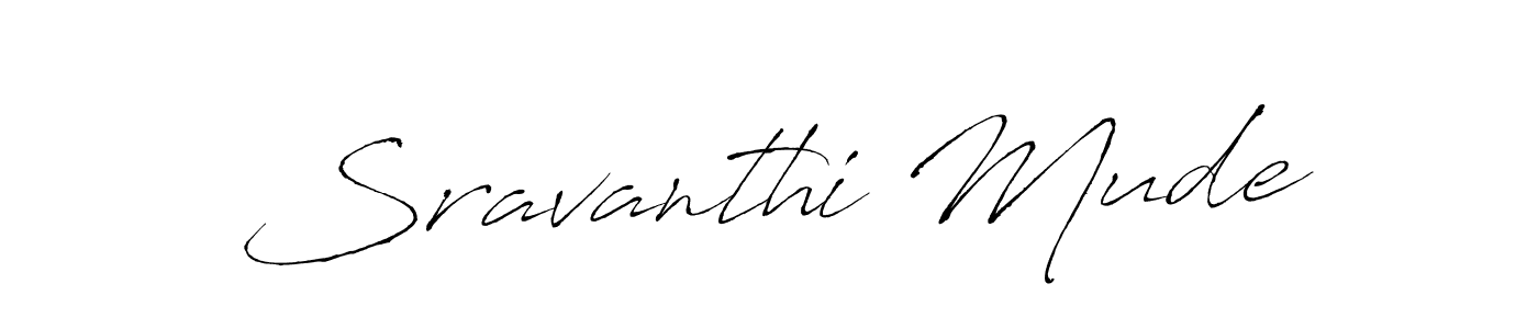 It looks lik you need a new signature style for name Sravanthi Mude. Design unique handwritten (Antro_Vectra) signature with our free signature maker in just a few clicks. Sravanthi Mude signature style 6 images and pictures png