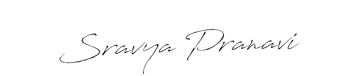 Also we have Sravya Pranavi name is the best signature style. Create professional handwritten signature collection using Antro_Vectra autograph style. Sravya Pranavi signature style 6 images and pictures png