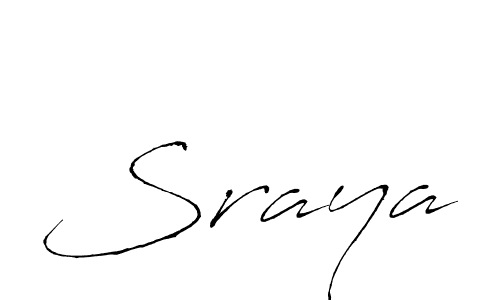 Design your own signature with our free online signature maker. With this signature software, you can create a handwritten (Antro_Vectra) signature for name Sraya. Sraya signature style 6 images and pictures png