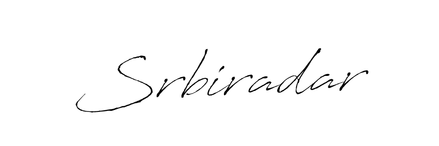 Make a beautiful signature design for name Srbiradar. With this signature (Antro_Vectra) style, you can create a handwritten signature for free. Srbiradar signature style 6 images and pictures png