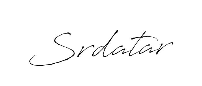 Use a signature maker to create a handwritten signature online. With this signature software, you can design (Antro_Vectra) your own signature for name Srdatar. Srdatar signature style 6 images and pictures png