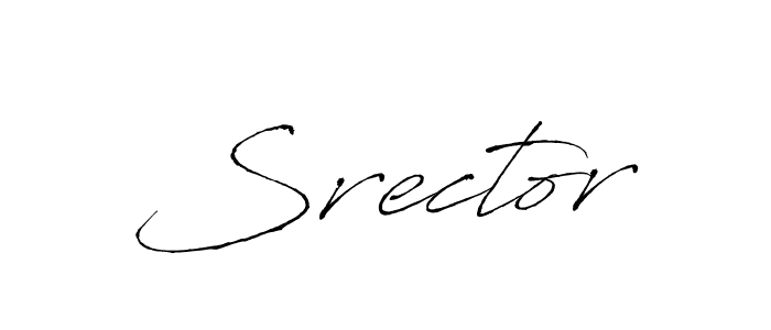 How to make Srector name signature. Use Antro_Vectra style for creating short signs online. This is the latest handwritten sign. Srector signature style 6 images and pictures png