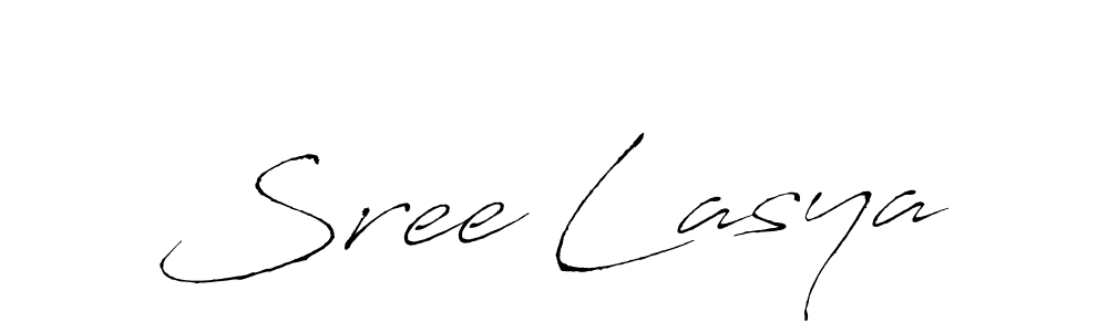 Make a beautiful signature design for name Sree Lasya. With this signature (Antro_Vectra) style, you can create a handwritten signature for free. Sree Lasya signature style 6 images and pictures png