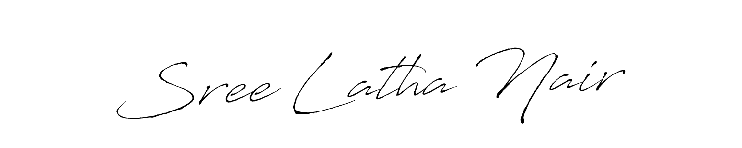 Also we have Sree Latha Nair name is the best signature style. Create professional handwritten signature collection using Antro_Vectra autograph style. Sree Latha Nair signature style 6 images and pictures png