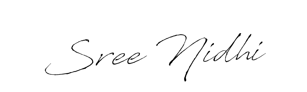 Also You can easily find your signature by using the search form. We will create Sree Nidhi name handwritten signature images for you free of cost using Antro_Vectra sign style. Sree Nidhi signature style 6 images and pictures png