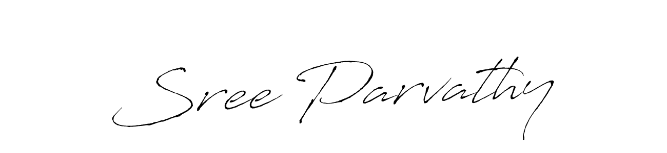 Antro_Vectra is a professional signature style that is perfect for those who want to add a touch of class to their signature. It is also a great choice for those who want to make their signature more unique. Get Sree Parvathy name to fancy signature for free. Sree Parvathy signature style 6 images and pictures png