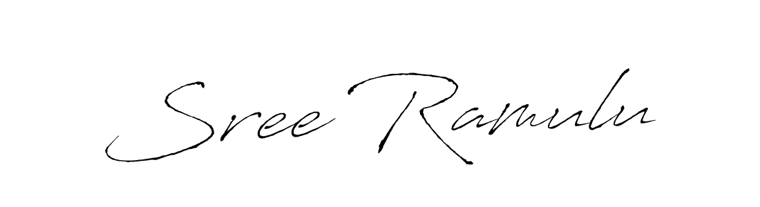 Sree Ramulu stylish signature style. Best Handwritten Sign (Antro_Vectra) for my name. Handwritten Signature Collection Ideas for my name Sree Ramulu. Sree Ramulu signature style 6 images and pictures png