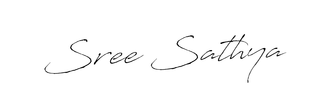 Use a signature maker to create a handwritten signature online. With this signature software, you can design (Antro_Vectra) your own signature for name Sree Sathya. Sree Sathya signature style 6 images and pictures png