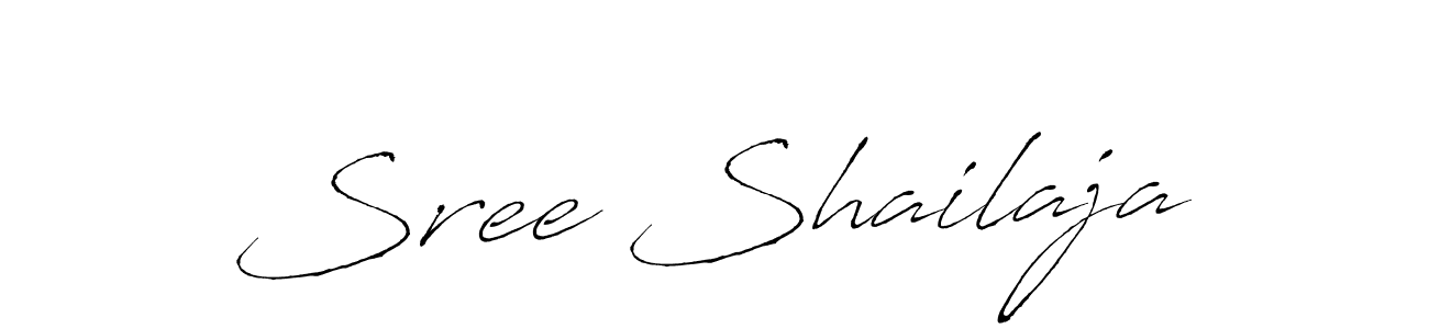 How to make Sree Shailaja name signature. Use Antro_Vectra style for creating short signs online. This is the latest handwritten sign. Sree Shailaja signature style 6 images and pictures png