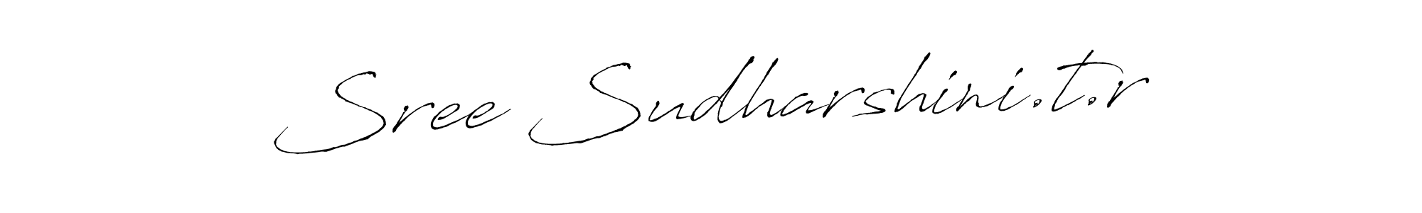 Make a beautiful signature design for name Sree Sudharshini.t.r. With this signature (Antro_Vectra) style, you can create a handwritten signature for free. Sree Sudharshini.t.r signature style 6 images and pictures png