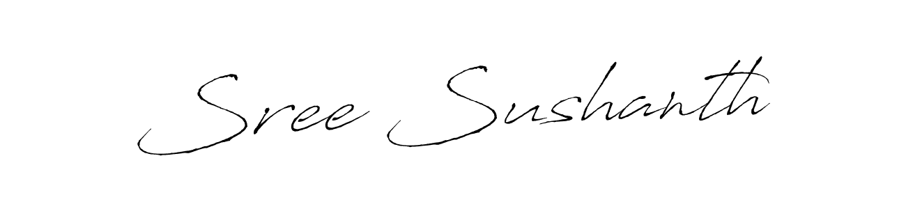 Create a beautiful signature design for name Sree Sushanth. With this signature (Antro_Vectra) fonts, you can make a handwritten signature for free. Sree Sushanth signature style 6 images and pictures png