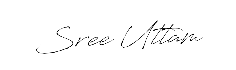 Use a signature maker to create a handwritten signature online. With this signature software, you can design (Antro_Vectra) your own signature for name Sree Uttam. Sree Uttam signature style 6 images and pictures png