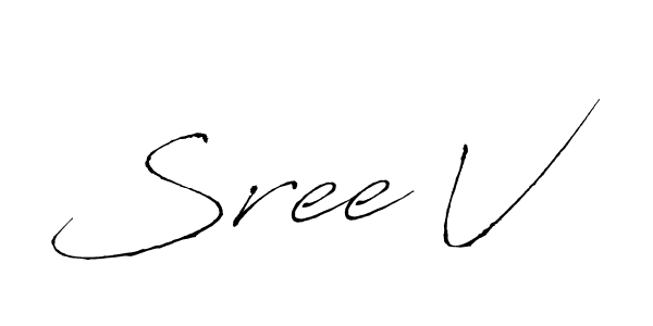Also You can easily find your signature by using the search form. We will create Sree V name handwritten signature images for you free of cost using Antro_Vectra sign style. Sree V signature style 6 images and pictures png