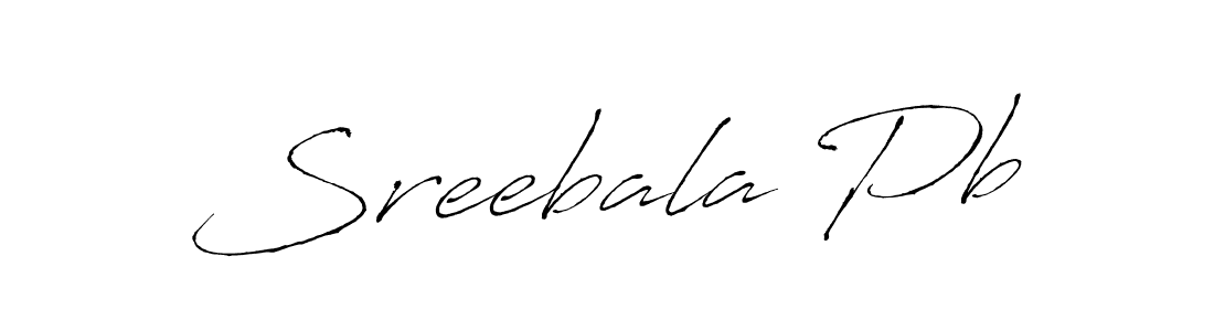 Antro_Vectra is a professional signature style that is perfect for those who want to add a touch of class to their signature. It is also a great choice for those who want to make their signature more unique. Get Sreebala Pb name to fancy signature for free. Sreebala Pb signature style 6 images and pictures png
