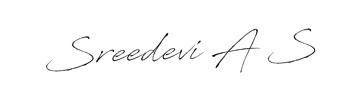 It looks lik you need a new signature style for name Sreedevi A S. Design unique handwritten (Antro_Vectra) signature with our free signature maker in just a few clicks. Sreedevi A S signature style 6 images and pictures png