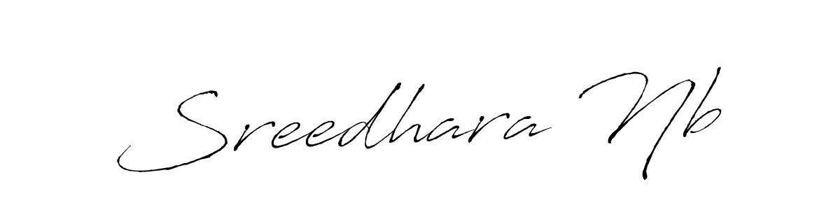 Design your own signature with our free online signature maker. With this signature software, you can create a handwritten (Antro_Vectra) signature for name Sreedhara Nb. Sreedhara Nb signature style 6 images and pictures png