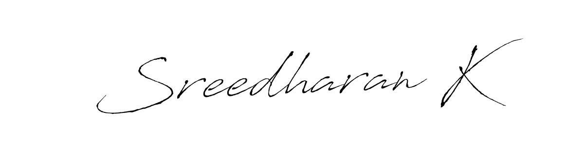 This is the best signature style for the Sreedharan K name. Also you like these signature font (Antro_Vectra). Mix name signature. Sreedharan K signature style 6 images and pictures png