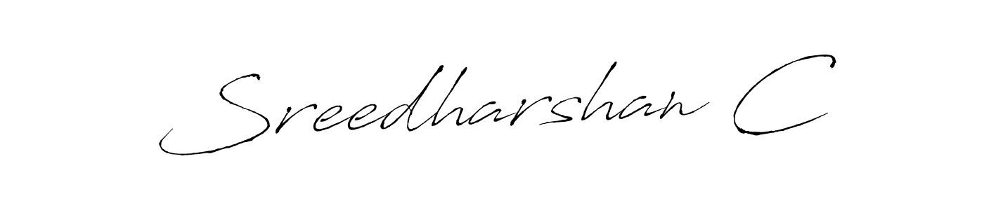 Design your own signature with our free online signature maker. With this signature software, you can create a handwritten (Antro_Vectra) signature for name Sreedharshan C. Sreedharshan C signature style 6 images and pictures png