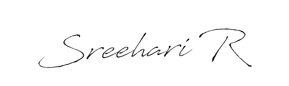 Create a beautiful signature design for name Sreehari R. With this signature (Antro_Vectra) fonts, you can make a handwritten signature for free. Sreehari R signature style 6 images and pictures png