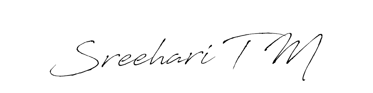 Create a beautiful signature design for name Sreehari T M. With this signature (Antro_Vectra) fonts, you can make a handwritten signature for free. Sreehari T M signature style 6 images and pictures png