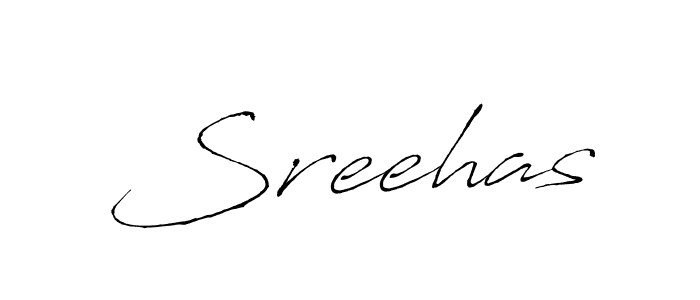 How to make Sreehas signature? Antro_Vectra is a professional autograph style. Create handwritten signature for Sreehas name. Sreehas signature style 6 images and pictures png