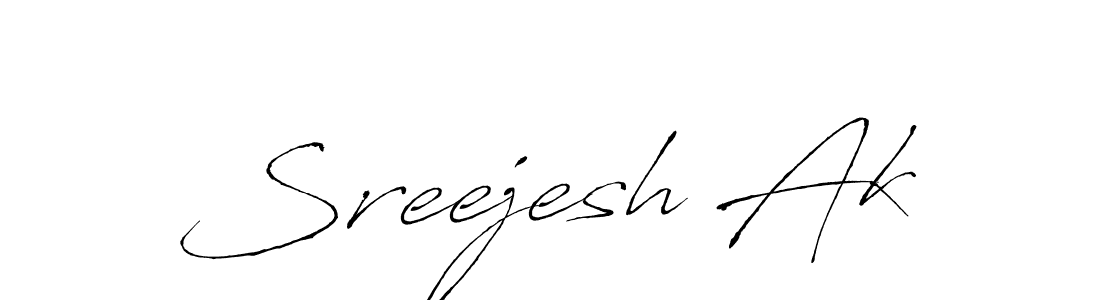 Make a beautiful signature design for name Sreejesh Ak. Use this online signature maker to create a handwritten signature for free. Sreejesh Ak signature style 6 images and pictures png