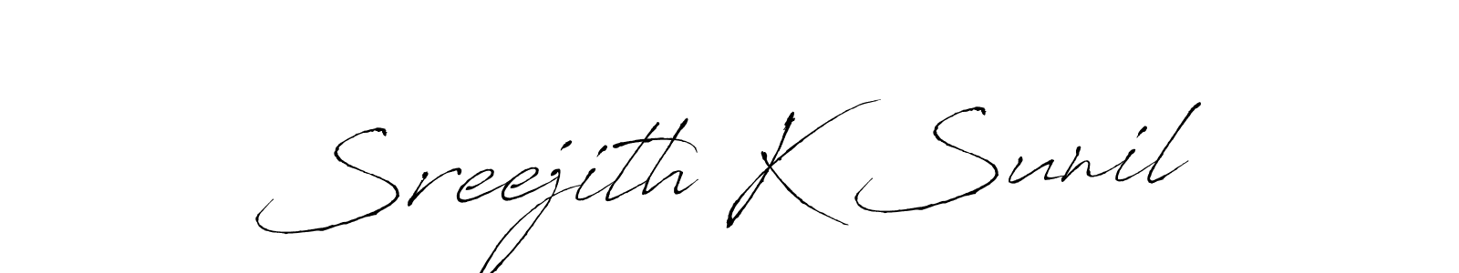 This is the best signature style for the Sreejith K Sunil name. Also you like these signature font (Antro_Vectra). Mix name signature. Sreejith K Sunil signature style 6 images and pictures png