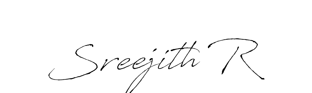 Design your own signature with our free online signature maker. With this signature software, you can create a handwritten (Antro_Vectra) signature for name Sreejith R. Sreejith R signature style 6 images and pictures png