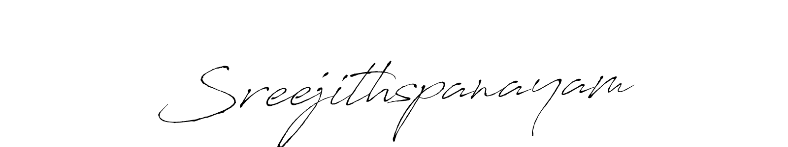Sreejithspanayam stylish signature style. Best Handwritten Sign (Antro_Vectra) for my name. Handwritten Signature Collection Ideas for my name Sreejithspanayam. Sreejithspanayam signature style 6 images and pictures png