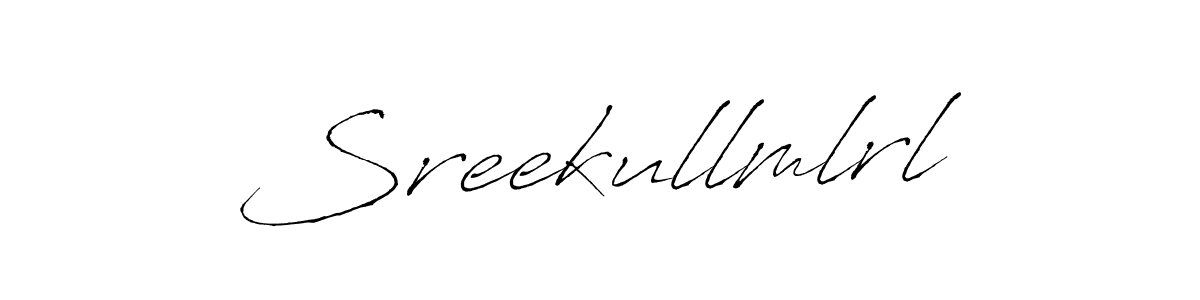 Create a beautiful signature design for name Sreekullmlrl. With this signature (Antro_Vectra) fonts, you can make a handwritten signature for free. Sreekullmlrl signature style 6 images and pictures png