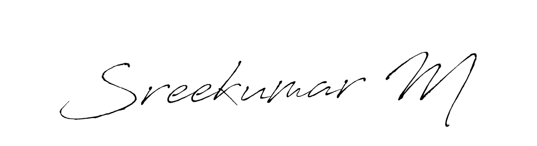 Make a beautiful signature design for name Sreekumar M. Use this online signature maker to create a handwritten signature for free. Sreekumar M signature style 6 images and pictures png