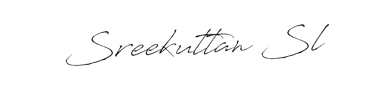 Antro_Vectra is a professional signature style that is perfect for those who want to add a touch of class to their signature. It is also a great choice for those who want to make their signature more unique. Get Sreekuttan Sl name to fancy signature for free. Sreekuttan Sl signature style 6 images and pictures png