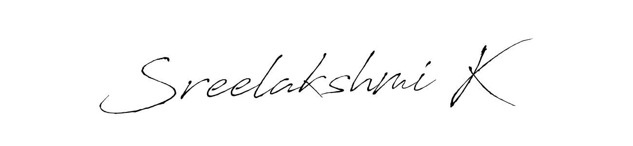 Here are the top 10 professional signature styles for the name Sreelakshmi K. These are the best autograph styles you can use for your name. Sreelakshmi K signature style 6 images and pictures png