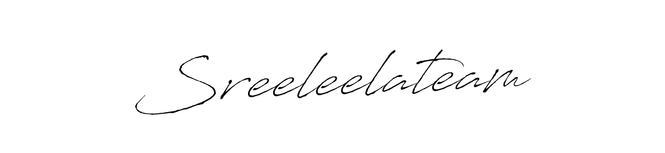 You should practise on your own different ways (Antro_Vectra) to write your name (Sreeleelateam) in signature. don't let someone else do it for you. Sreeleelateam signature style 6 images and pictures png