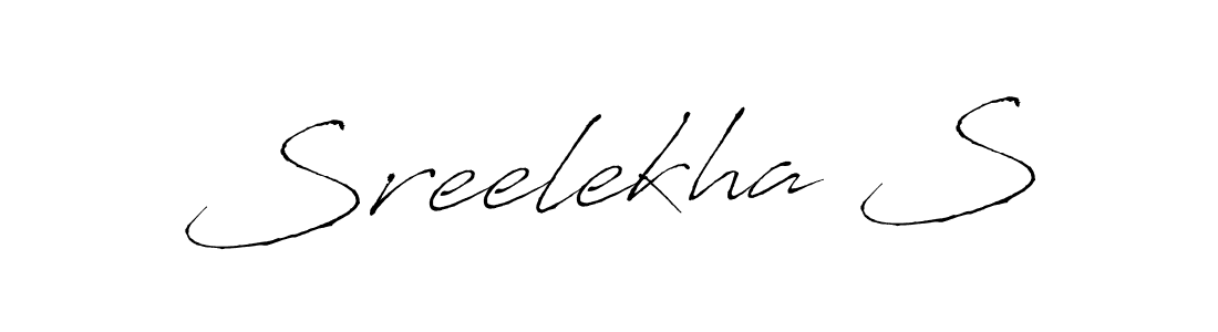 Also You can easily find your signature by using the search form. We will create Sreelekha S name handwritten signature images for you free of cost using Antro_Vectra sign style. Sreelekha S signature style 6 images and pictures png